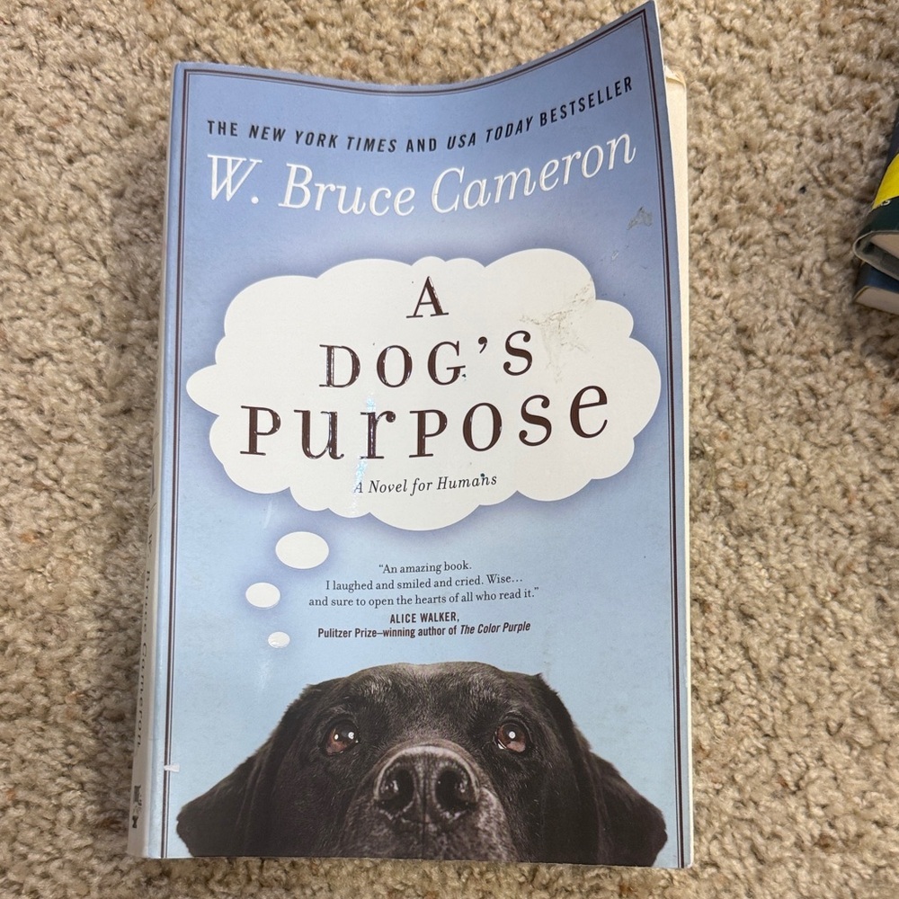 A Dog's Purpose Book by W. Bruce Cameron, paperback, good condition
